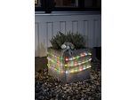 KONSTSMIDE LED-Lichterschlauch "Ganzjahr aussen", transparent, Dioden 96 Stk. Flammen 96 Stk., Gesamtlänge 6,5m, Lichterketten, 6 m, mit Lichtsensor und 6h und 9h Timer, 96 bunte Dioden, LED-Lichterschlauch