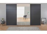Schwebetürenschrank RAUCH "Kleiderschrank Schrank Garderobe KOLUNA mit Spiegel", grau (graumetallic), B:360cm H:229cm T:62cm, Holzwerkstoff, Schränke, Schwebetürenschrank, Breiten 203/271/315/360 cm Höhen 210/229 cm MADE IN GERMANY