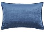 Dekokissen DONE. "Fame", blau (petrol, meliert), B:40cm H:1cm L:60cm, Polyester, Dekokissen_Sitzkissen_Kissenhüllen, Dekokissen, Hohe Lichtreflektion