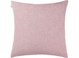 Dekokissen ESPRIT "Harp Structure, Wendekissenhülle ohne Füllung, 1 Stück", rosa (pink, rose, unifarben), B:60cm L:60cm, Obermaterial: 100% Polyester, Dekokissen_Sitzkissen_Kissenhüllen, Dekokissen, in Flanelloptik