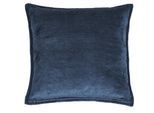Dekokissen DONE. "Fame", blau (dunkelblau, meliert), B:60cm H:1cm L:60cm, Polyester, Dekokissen_Sitzkissen_Kissenhüllen, Dekokissen, Hohe Lichtreflektion