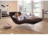 Relaxliege W.SCHILLIG "daily dreams", braun (mocca z69), B:95cm H:91cm T:170cm, Longlife Xtra-Leder Z69: Das feinnarbige, gedeckte Softleder Z69 besticht durch seine außergewöhnliche Weichheit im trendigen »Vintage-Look«, Hautstärke 0, 9 - 1, 1 mm, Sofas, Relaxliege, in Waffelkissen-Optik, wahlweise mit Motor, Freischwingergestell