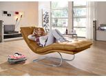 Relaxliege W.SCHILLIG "daily dreams", gelb (kurkuma z69), B:75cm H:91cm T:170cm, Longlife Xtra-Leder Z69: Das feinnarbige, gedeckte Softleder Z69 besticht durch seine außergewöhnliche Weichheit im trendigen »Vintage-Look«, Hautstärke 0, 9 - 1, 1 mm, Sofas, Relaxliege, in Waffelkissen-Optik, wahlweise mit Motor, Freischwingergestell