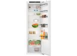 BOSCH Einbaukühlschrank "KIR81VFE0", Energieeffizienz: E, silber (weiß), Rechtsanschlag, wechselbar, Kühlschränke, Multi Box XXL: extragroße Schublade für Obst und Gemüse, Einbaukühlschrank