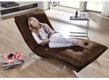 Relaxliege W.SCHILLIG "daily dreams", braun (tobacco z69), B:75cm H:91cm T:170cm, Longlife Xtra-Leder Z69: Das feinnarbige, gedeckte Softleder Z69 besticht durch seine außergewöhnliche Weichheit im trendigen »Vintage-Look«, Hautstärke 0, 9 - 1, 1 mm, Sofas, Relaxliege, in Waffelkissen-Optik, wahlweise mit Motor, Freischwingergestell