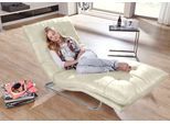 Relaxliege W.SCHILLIG "daily dreams", beige (sahara s37), B:75cm H:91cm T:170cm, Stoff S37 (100% Polyester), Sofas, Relaxliege, in Waffelkissen-Optik, wahlweise mit Motor, Freischwingergestell