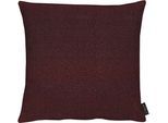 Dekokissen APELT "Tony" Gr. 1, rot (bordeaux, unifarben), B:46cm L:46cm, Obermaterial: 100% Polyester, Dekokissen_Sitzkissen_Kissenhüllen, Dekokissen, mit Reißverschluss, Hochwertiger Bouclé, ohne Füllung