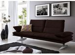 2,5-Sitzer W.SCHILLIG "broadway Designsofa mit hohem Sitzkomfort", braun (mocca z69), B:236cm H:94cm T:96cm, Longlife Xtra-Leder Z69: Das feinnarbige, gedeckte Softleder Z69 besticht durch seine außergewöhnliche Weichheit im trendigen »Vintage-Look«, Hautstärke 0, 9 - 1, 1 mm, Sofas, 2 5-Sitzer, Sitztiefenverstellung, Kopfteil- & Seitenteilverstellung, Breite 236cm