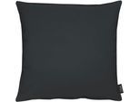 Dekokissen APELT "4362 Rips Uni" Gr. 1, schwarz (schwarz, unifarben), B:40cm L:40cm, Obermaterial: 60% Polyester, 40% Baumwolle, Dekokissen_Sitzkissen_Kissenhüllen, Dekokissen, Wasser- und Schmutzabweisend