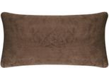 Dekokissen PAD "Elegance", braun (stone, unifarben), B:35cm H:2cm L:60cm, Polyester, Dekokissen_Sitzkissen_Kissenhüllen, Design als Basic, aus Samt, elegante Optik
