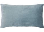 Dekokissen PAD "Elegance", blau (sky, unifarben), B:35cm H:2cm L:60cm, Polyester, Dekokissen_Sitzkissen_Kissenhüllen, Design als Basic, aus Samt, elegante Optik