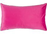 Dekokissen PAD "Elegance", pink (hot pink, unifarben), B:25cm H:2cm L:50cm, Polyester, Dekokissen_Sitzkissen_Kissenhüllen, Design als Basic, aus Samt, elegante Optik
