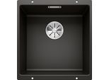 Granitspüle BLANCO "SUBLINE 400-U", schwarz, B:46cm H:19cm T:43cm, Verbundwerkstoff, Küchenspülen, erhältlich in mehreren Farben