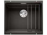 Granitspüle BLANCO "ETAGON 500-U", schwarz, B:46cm H:21cm T:53cm, Verbundwerkstoff, Küchenspülen, inklusive 2 Gratis ETAGON-Schienen aus Edelstahl