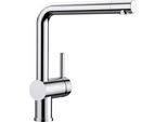 Küchenarmatur BLANCO "LINUS", grau (chrom), B:11cm H:28,4cm T:26,6cm, Messing, Armaturen, Hochdruck
