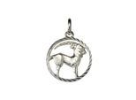 Kettenanhänger VIVANCE "925/- Sterling Silber Sternzeichen Steinbock", weiß, Schmuckanhänger, Damen, one-size, Silber 925 (Sterlingsilber), 0,8 g, Kettenanhänger
