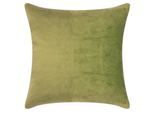 Dekokissen PAD "Elegance", grün (kiwi, unifarben), B:40cm H:2cm L:40cm, Polyester, Dekokissen_Sitzkissen_Kissenhüllen, Design als Basic, aus Samt, elegante Optik