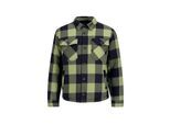 Anorak BRANDIT "Brandit Herren Lumberjacket", Herren, Gr. 6XL, schwarz, olive, 100% Baumwolle, kariert, normal, amerikanischer Ausschnitt, Jacken