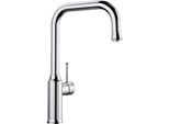 Küchenarmatur BLANCO "LIVIA-S", chrom, B:10,3cm H:36cm T:25cm, Messing, Armaturen, Hochdruck, mit ausziehbarem Auslauf