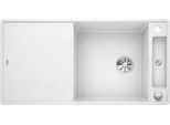 Granitspüle BLANCO "AXIA III XL 6 S-F", weiß, B:50cm H:19cm T:99cm, Verbundwerkstoff, Küchenspülen, inklusive gratis Esche-Compound-Brückenschneidebrett