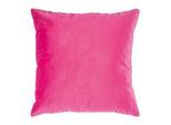 Dekokissen PAD "Elegance", pink (hot pink, unifarben), B:50cm H:2cm L:50cm, Polyester, Dekokissen_Sitzkissen_Kissenhüllen, Design als Basic, aus Samt, elegante Optik