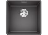 Granitspüle BLANCO "SUBLINE 400-F", grau (felsgrau), B:43cm H:19cm T:43cm, Verbundwerkstoff, Küchenspülen, erhältlich in mehreren Farben