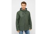 Regenjacke DERBE "Passby", Herren, Gr. 3XL, bunt (olive navy), Obermaterial: 100% Polyester. Futter: 100% Baumwolle. Ärmelfutter: 100% Polyester, normal, Jacken Regenjacke, Wasserabweisend, winddicht, gestreiftes Innenfutter