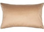 Dekokissen PAD "Elegance", beige (light braun, unifarben), B:35cm L:60cm, Polyester, Dekokissen_Sitzkissen_Kissenhüllen, Design als Basic, aus Samt, elegante Optik