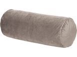 Dekokissen PAD "Elegance", beige (taupe, unifarben), B:29cm H:2cm L:75cm Ø:29cm, Polyester, Dekokissen_Sitzkissen_Kissenhüllen, Design als Basic, aus Samt, elegante Optik