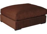 Polsterhocker HOME AFFAIRE "Casa XXL, B: 125 cm", terracota, B:125cm H:52cm T:101cm, 100% Polyester, Hocker, Polsterhocker, Mega-Hocker, in Cord oder Chenille-Struktur, Federkern
