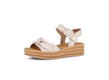 Plateausandaletten GABOR "Plateau Sandale", Damen, Gr. 40,5, beige, Schuhe