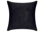 Dekokissen PAD "Elegance", schwarz (schwarz, unifarben), B:50cm H:2cm L:50cm, Polyester, Dekokissen_Sitzkissen_Kissenhüllen, Design als Basic, aus Samt, elegante Optik