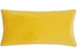 Dekokissen PAD "Elegance", gelb (gelb, unifarben), B:35cm H:2cm L:60cm, Polyester, Dekokissen_Sitzkissen_Kissenhüllen, Design als Basic, aus Samt, elegante Optik