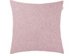 Dekokissen ESPRIT "Harp Structure, Wendekissenhülle ohne Füllung, 1 Stück", rosa (pink, rose, unifarben), B:45cm L:45cm, Obermaterial: 100% Polyester, Dekokissen_Sitzkissen_Kissenhüllen, in Flanelloptik