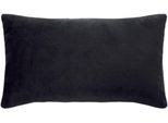 Dekokissen PAD "Elegance", schwarz (schwarz, unifarben), B:35cm H:2cm L:60cm, Polyester, Dekokissen_Sitzkissen_Kissenhüllen, Design als Basic, aus Samt, elegante Optik