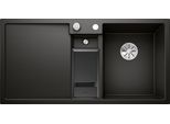 Granitspüle BLANCO "COLLECTIS 6 S", schwarz, B:100cm H:19cm T:51cm, Verbundwerkstoff, Küchenspülen, erhältlich in mehreren Farben, inklusive Depot-Schale mit Deckel