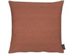 Dekokissen APELT "Vermont" Gr. 2, orange (orange, unifarben), B:70cm L:70cm, Obermaterial: 100% Polyester, Dekokissen_Sitzkissen_Kissenhüllen, ohne Füllung