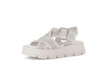 Plateausandaletten GABOR "Plateau Sandale", Damen, Gr. 37,5, beige, Schuhe