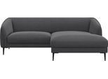 Ecksofa FLEXLUX "Belle Designsofa, bequem durch Kaltschaum im Sitz", grau (dervit grau), B:218cm H:74cm T:149cm, 100% Polyester, Sofas, Ecksofa, Skandinavisches Design, In hochwertiger Verarbeitung, B/T 218/149 cm