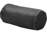 Dekokissen PAD "Elegance", schwarz (grau, unifarben), B:29cm H:2cm L:75cm Ø:29cm, Polyester, Dekokissen_Sitzkissen_Kissenhüllen, Design als Basic, aus Samt, elegante Optik