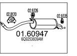 MTS Endschalldämpfer 0160947 für Skoda