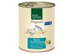REAL NATURE Nassfutter Hund Adult Huhn und Nordmeerhering 6x800 g