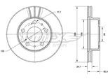 TOMEX BRAKES Bremsscheibe tx7060 Vorderachse belüftet 300mm 24mm für Peugeot Fiat Citroën