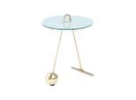 Kayoom , Weiß, Goldfarben , Metall, Glas , rund , 60 cm , einfacher Aufbau ,
