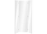 Mid.you Wandspiegel, Weiß, Glas, Holzwerkstoff, rechteckig, 45-90x160x2-4 cm, Spiegel, Wandspiegel