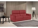 2,5-Sitzer EGOITALIANO "Capucine Breite 200cm, hoher Sitzkomfort", rot (marsala), B:200cm H:99cm T:97cm, Sofas, wahlweise mit elektrisch oder manuell verstellbarer Relaxfunktion