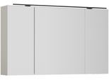 Spiegelschrank NOBILIA "Prina", grau, B:120cm H:72cm T:72cm, Schränke, Spiegelschrank