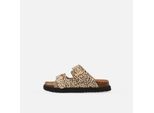 Sandale O'NEILL "HALEIWA SLIDER LOW JR", Mädchen, Gr. 35, leopard, Synthetik, Schuhe Sandale