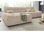 Ecksofa DOMO COLLECTION "Cesena moderne Polsterecke mit flachen Armlehnen, L-Form", beige, B:288cm H:81cm T:175cm, Sofas, Ecksofa, fester Sitzkomfort, frei im Raum stellbar