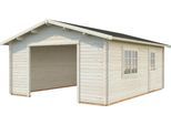 Garage PALMAKO "Irene/Roger", transparent, Massivholz, Garagen, BxTxH: 514x598x287 cm, ohne Tor, transparent